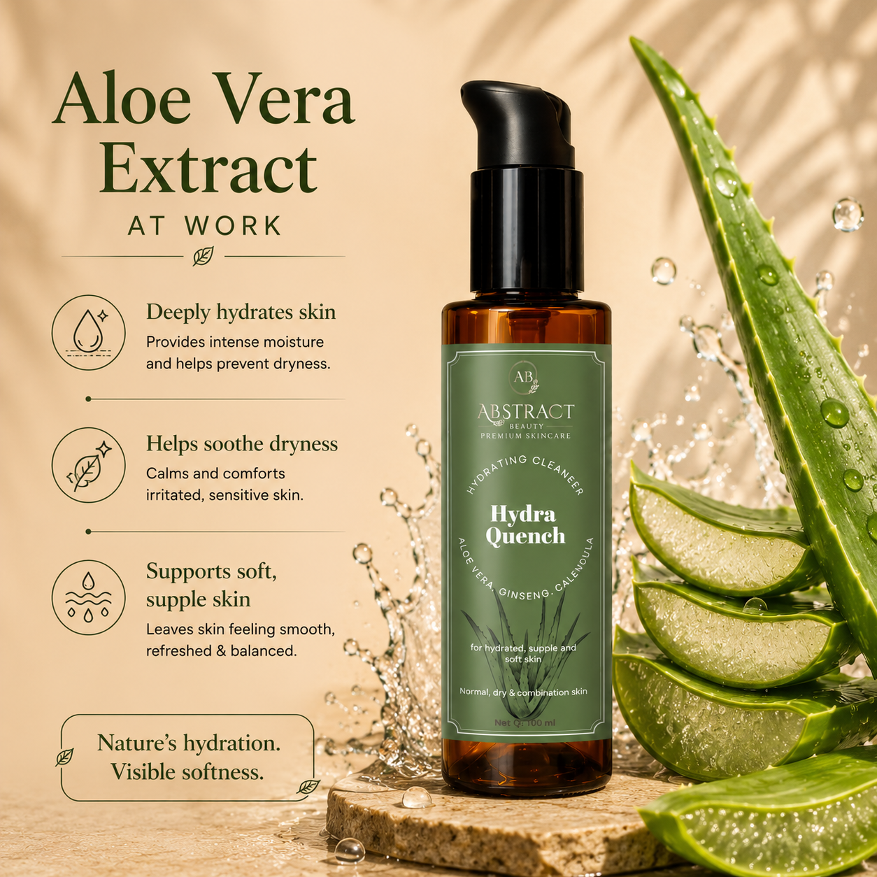 Hydra Quench Hydrating Cleanser |  2% Hyaluronic Acid
