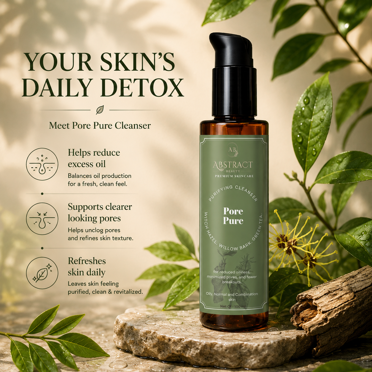 Pore Pure Oil Control Cleanser | 2% Salicylic Acid | 5% Niacinamide | 2% HYA