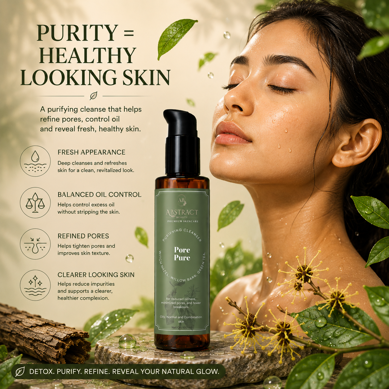Pore Pure Oil Control Cleanser | 2% Salicylic Acid | 5% Niacinamide | 2% HYA