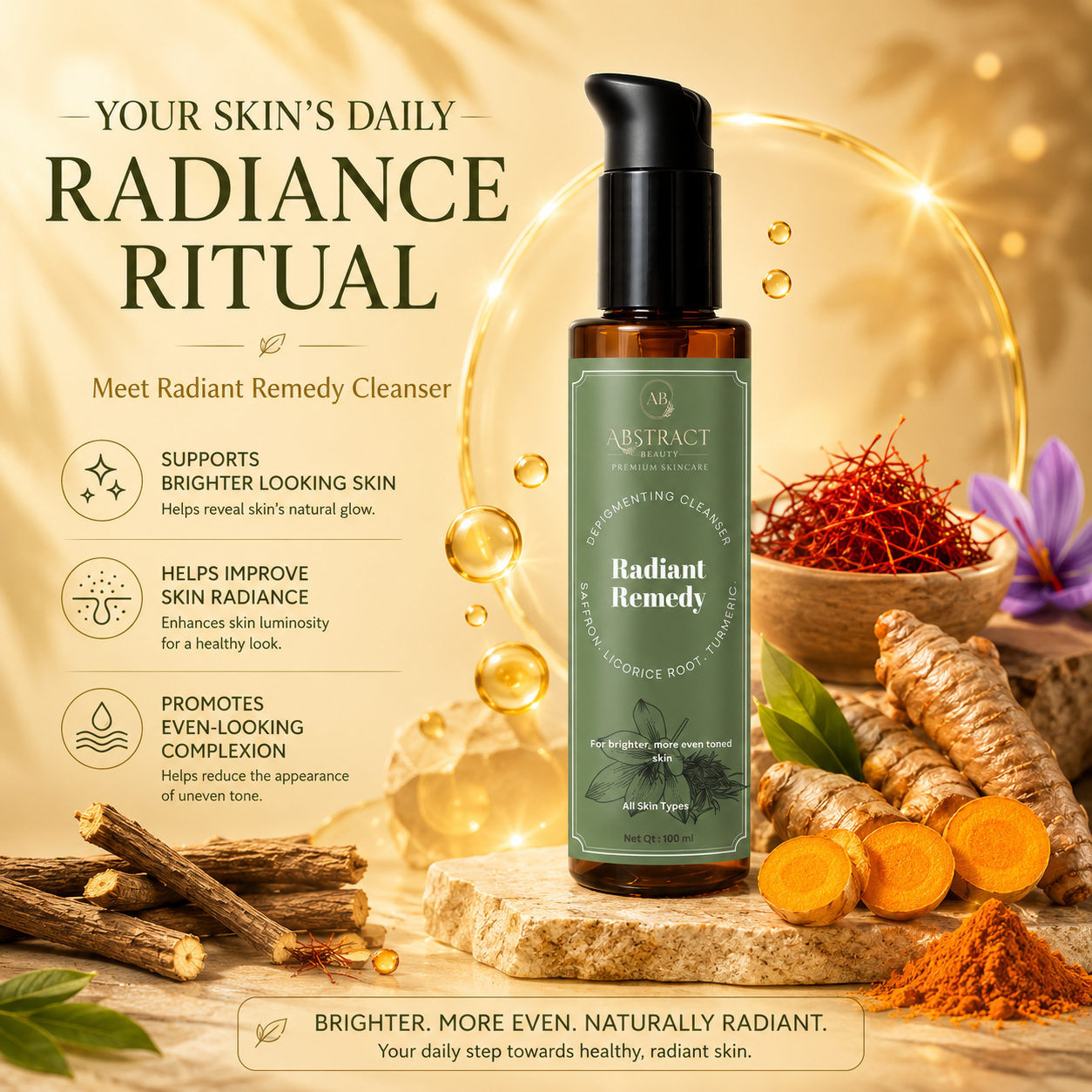 Radiant Remedy Depigmenting Cleanser | 2% Kojic Acid | 5% Niacinamide