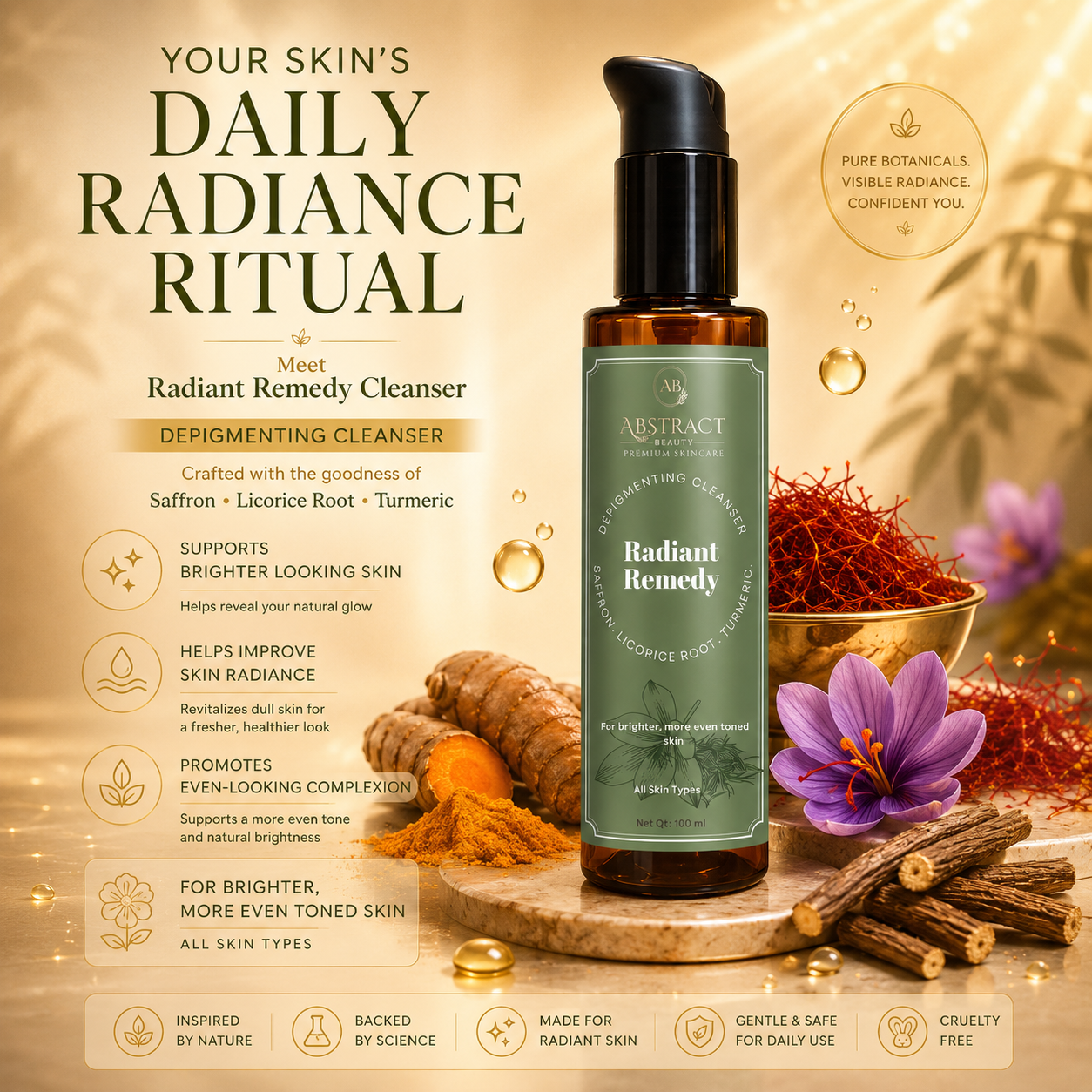 Radiant Remedy Depigmenting Cleanser | 2% Kojic Acid | 5% Niacinamide